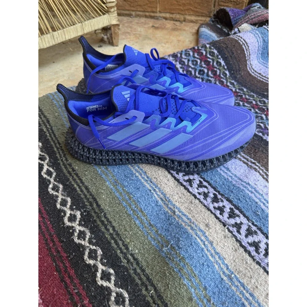 RARE Sz 10.5 - Adidas 4DFWD Men’s Running Shoes ID8888 Colbalt Blue 4D 2024